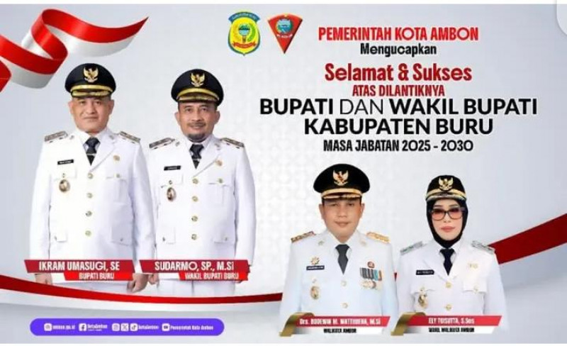 Selamat Bupati dan Wakil Bupati Buru