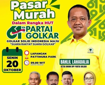 Rayakan HUT Partai Golkar (Pasar Marah)