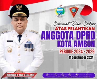 Pelantikan Anggota DPRD Kota Ambon