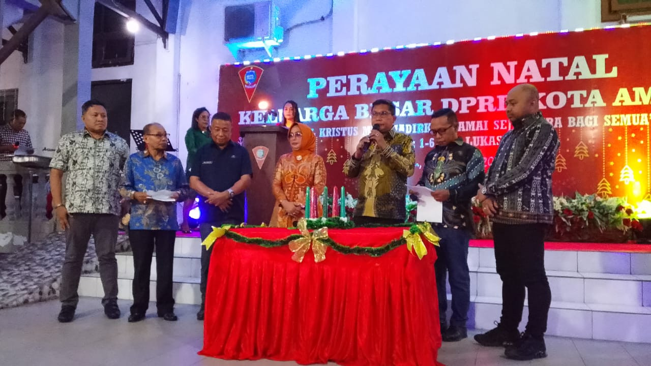 Pemkot Ambon dan DPRD  Gelar Natal Bersama, Wattimena Tekankan Damai Sejahtera dan Toleransi Antarumat Beragama