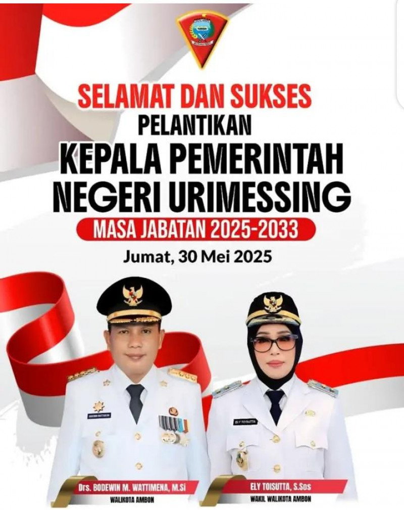 Pelantikan Kepala Negeri Urimessing