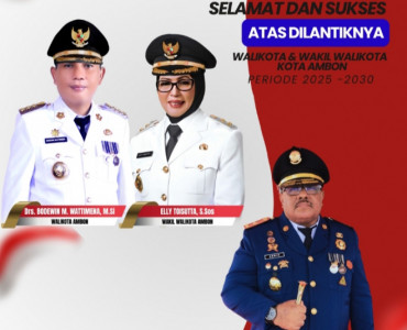 Ucapan Atas Dilantiknya Walikota dan Wakil Walikota