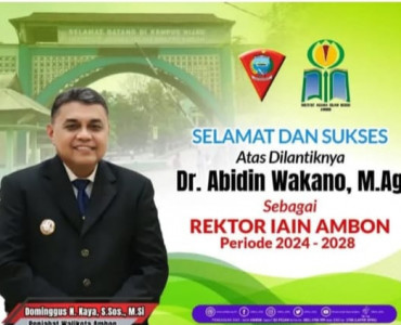 Selamat dan Sukses Dr. Abidin Wakano,M.Ag