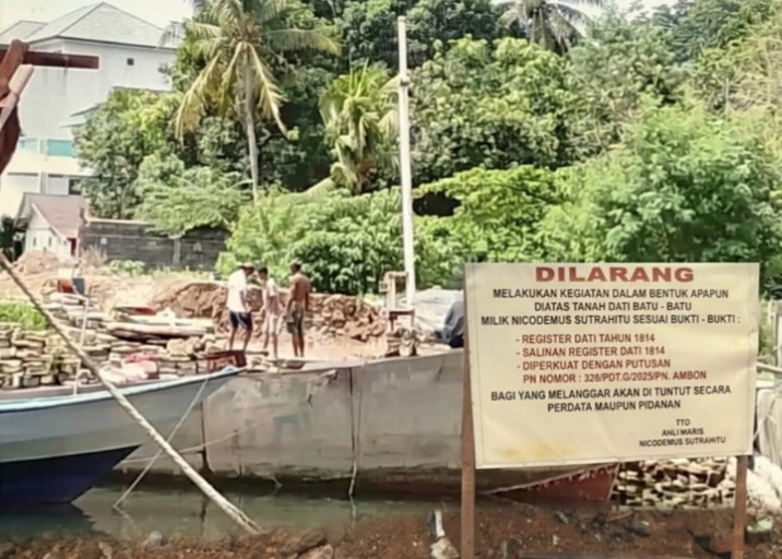 Raja Hative Kecil Disorot Terkait Dugaan Penimbunan Lahan di Galala, Kuasa Hukum Ahli Waris Siapkan Langkah Pidana
