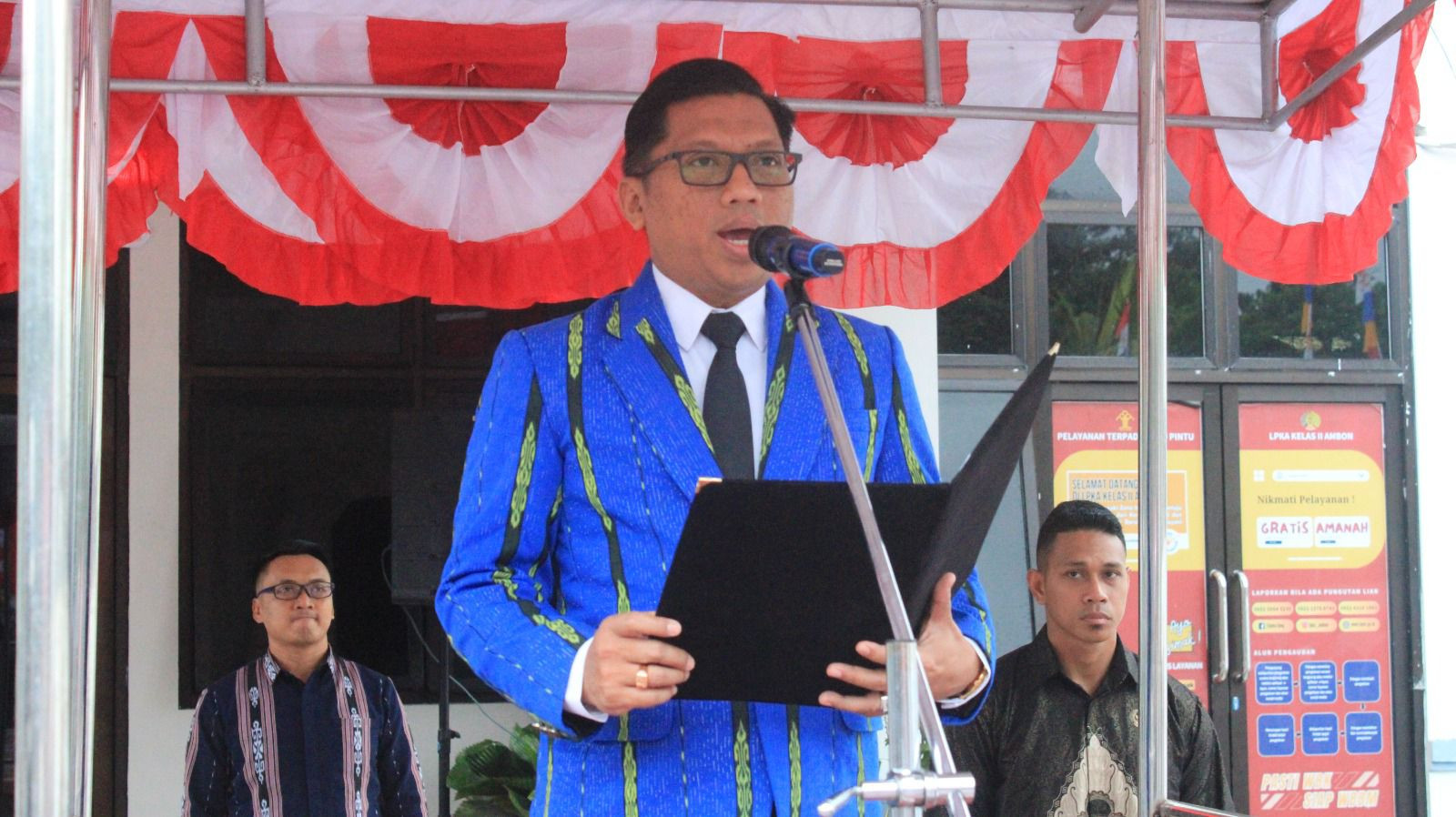 Kakanwil Ditjenpas Maluku Pimpin Upacara Peringatan HUT Kemerdekaan RI Ke-80 Dihari  Bahagia Sebanyak 996 Warga Binaan Dapatkan Remisi