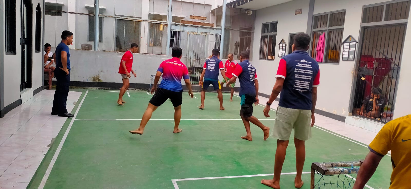 Final Gawang Mini Meriahkan HBP ke-62, Warga Binaan Lapas Wahai Tunjukkan Sportivitas