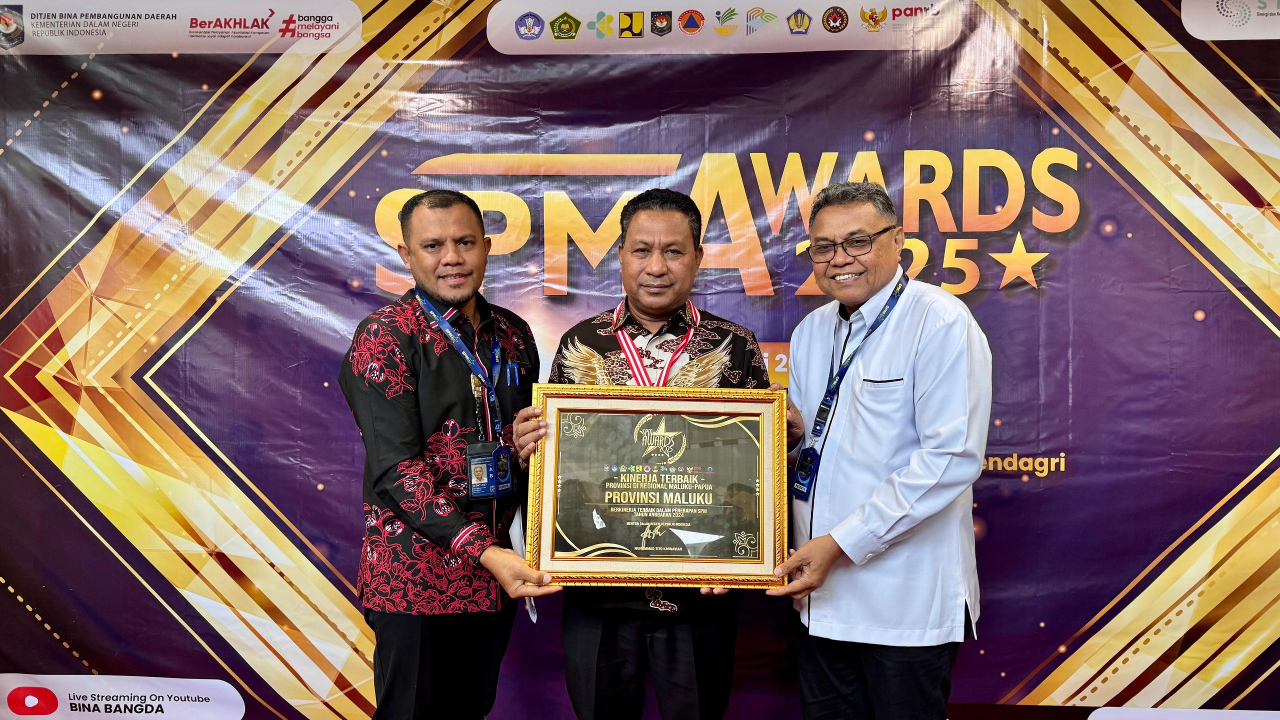 Provinsi Maluku Raih Peringkat 17 Nasional Dalam SPM Awards Tahun 2025