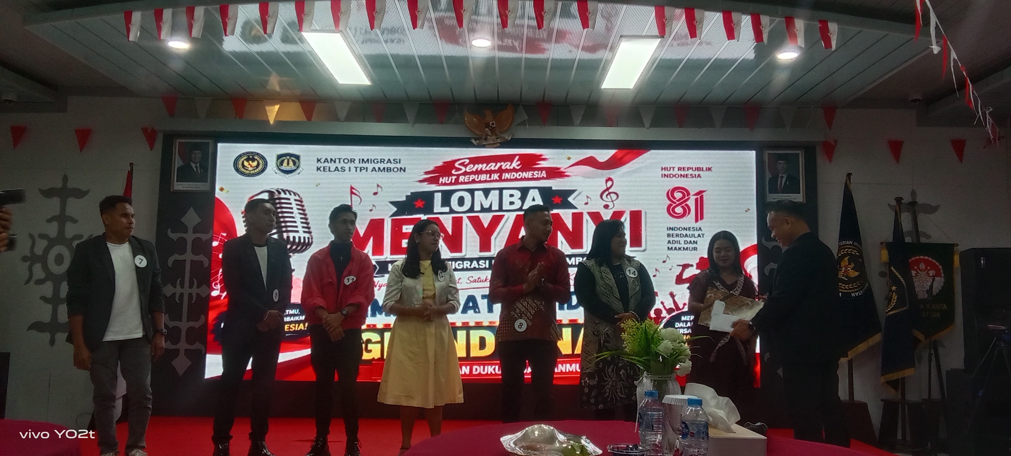 15 Finalis Tampil Maksimal, Kanim Ambon Harap Lahir Penyanyi Berbakat
