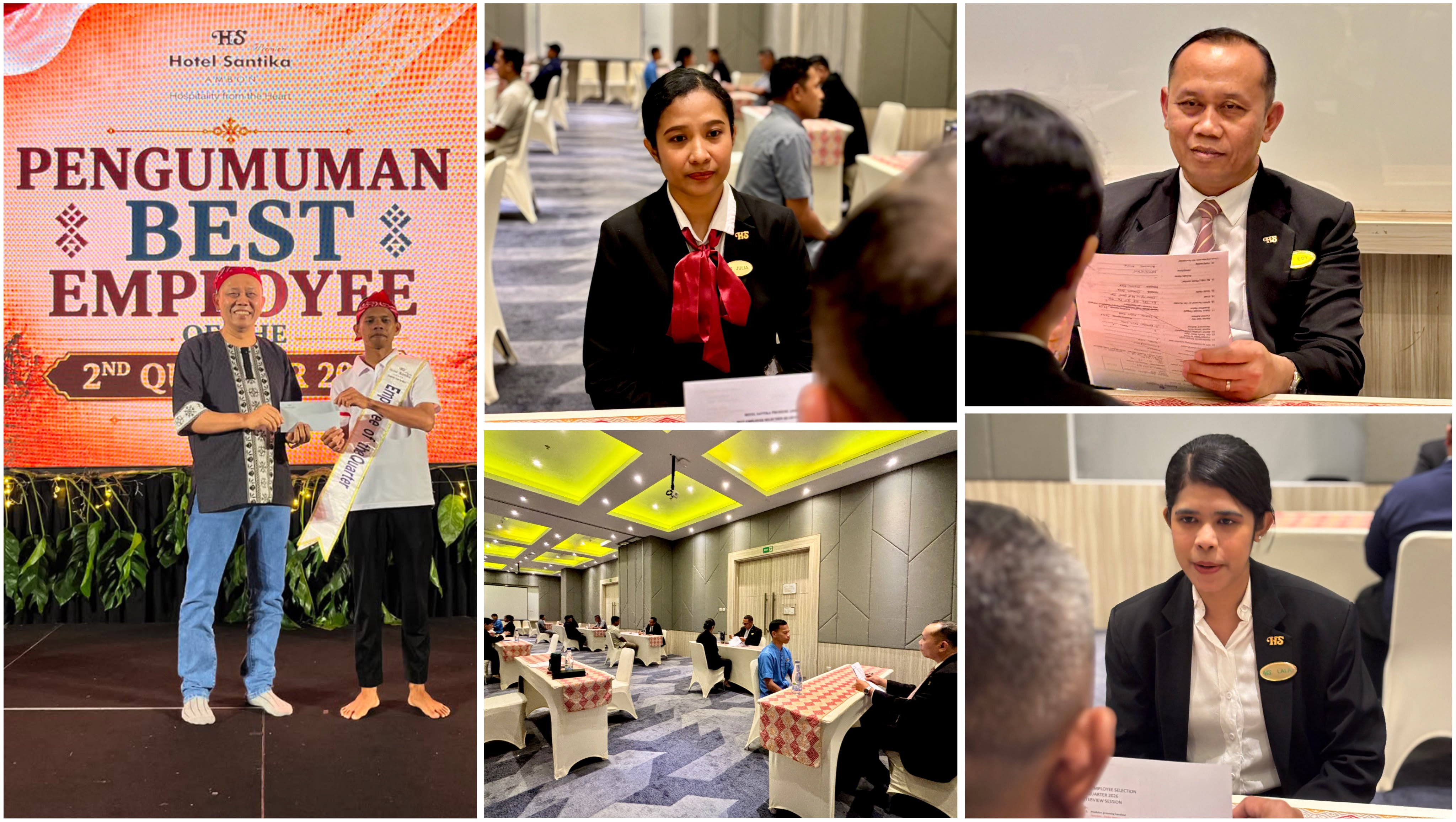 La Anong Kalidupa Raih Best Employee Hotel Santika Premiere Ambon