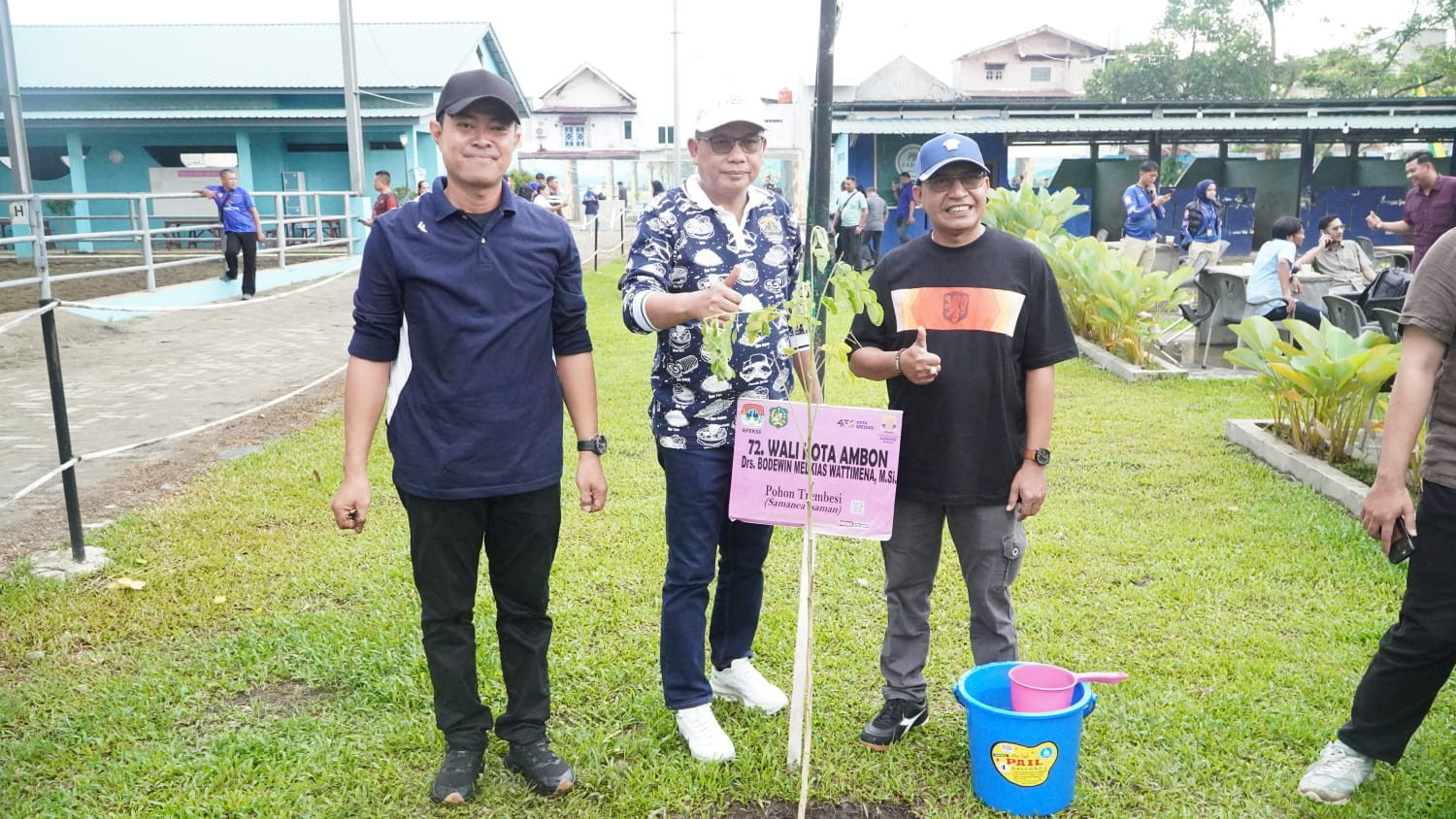 Wali Kota Ambon Lakukan Penanaman Pohon Trembesi, Perkuat Komitmen Penghijauan Kota