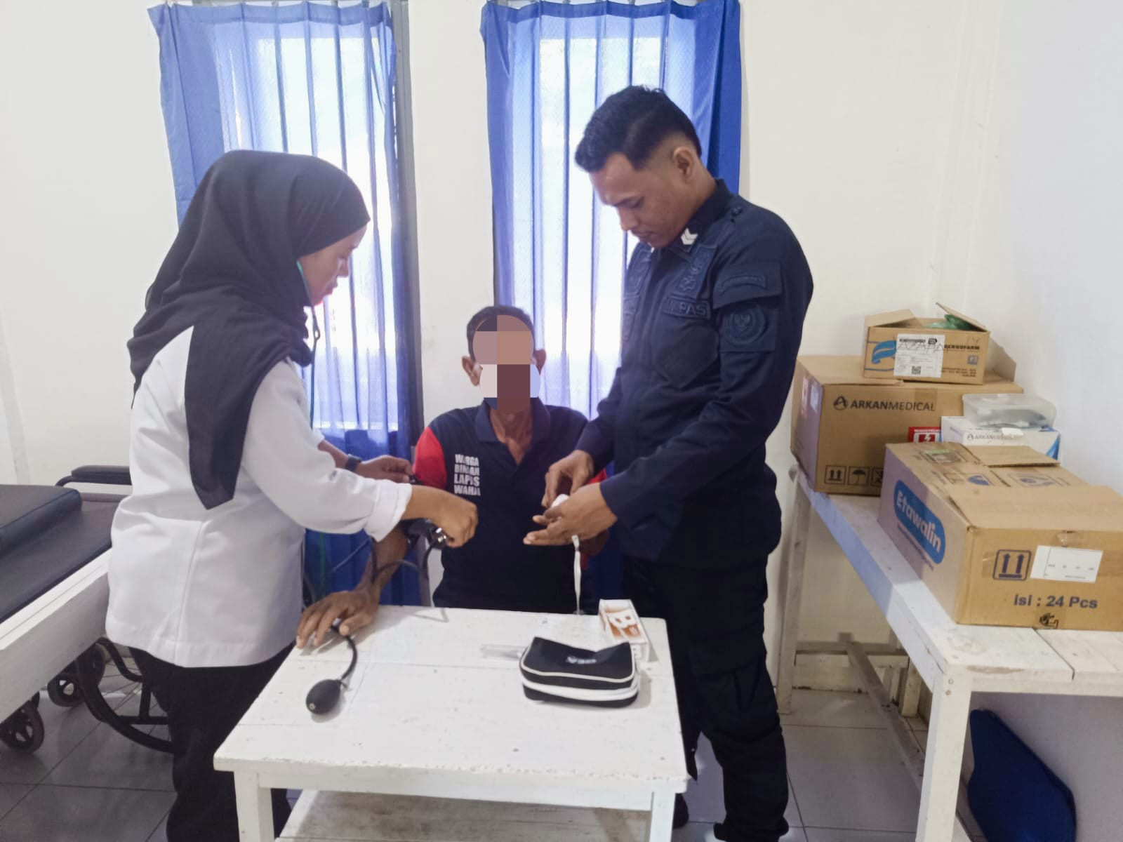 Lansia Binaan Lapas Wahai Jalani Skrining Kesehatan Gratis Pascakonsumsi Daging Kurban