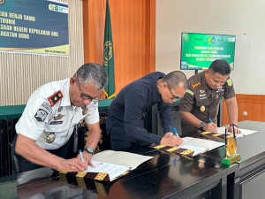 Lapas Dobo Gandeng 2 Pilar Penegak Hukum Teken Kerja Sama  Persidangan Elektronik